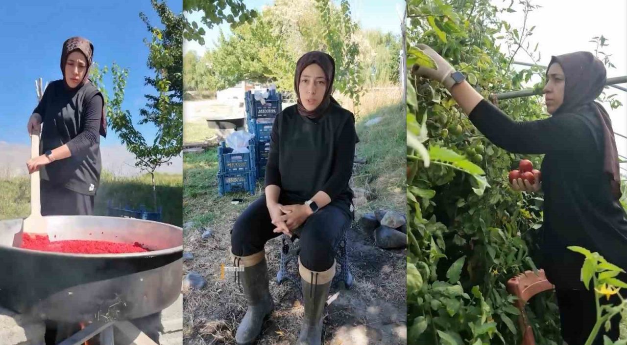 Erzincan’da kadın girişimci Zeynep Ciminli, Tarım Müdürlüğünün sağladığı yüzde 70