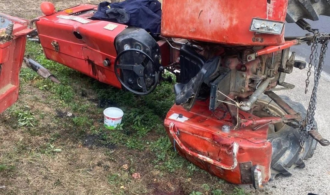 Kastamonu’nun Azdavay ilçesinde devrilen traktörün sürücüsü yaralandı. Kaza, Azdavay ilçesi