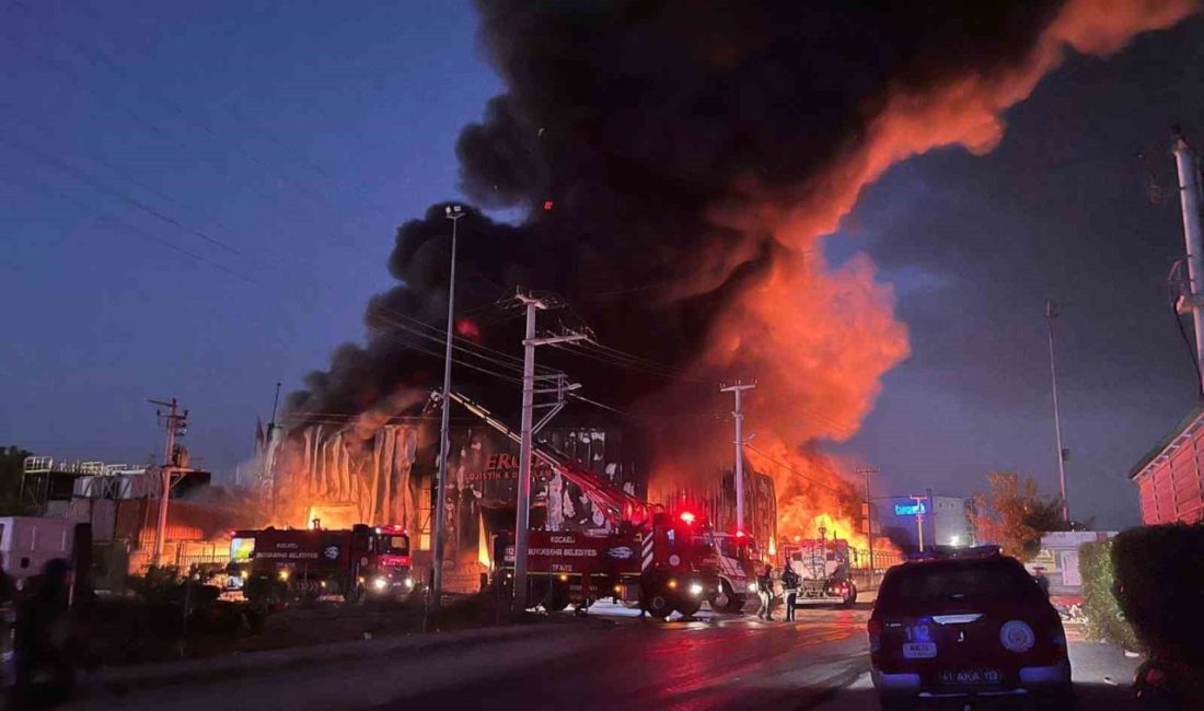 Kocaeli’nin Başiskele ilçesinde bir lojistik firmasına ait depoda yangın çıktı.