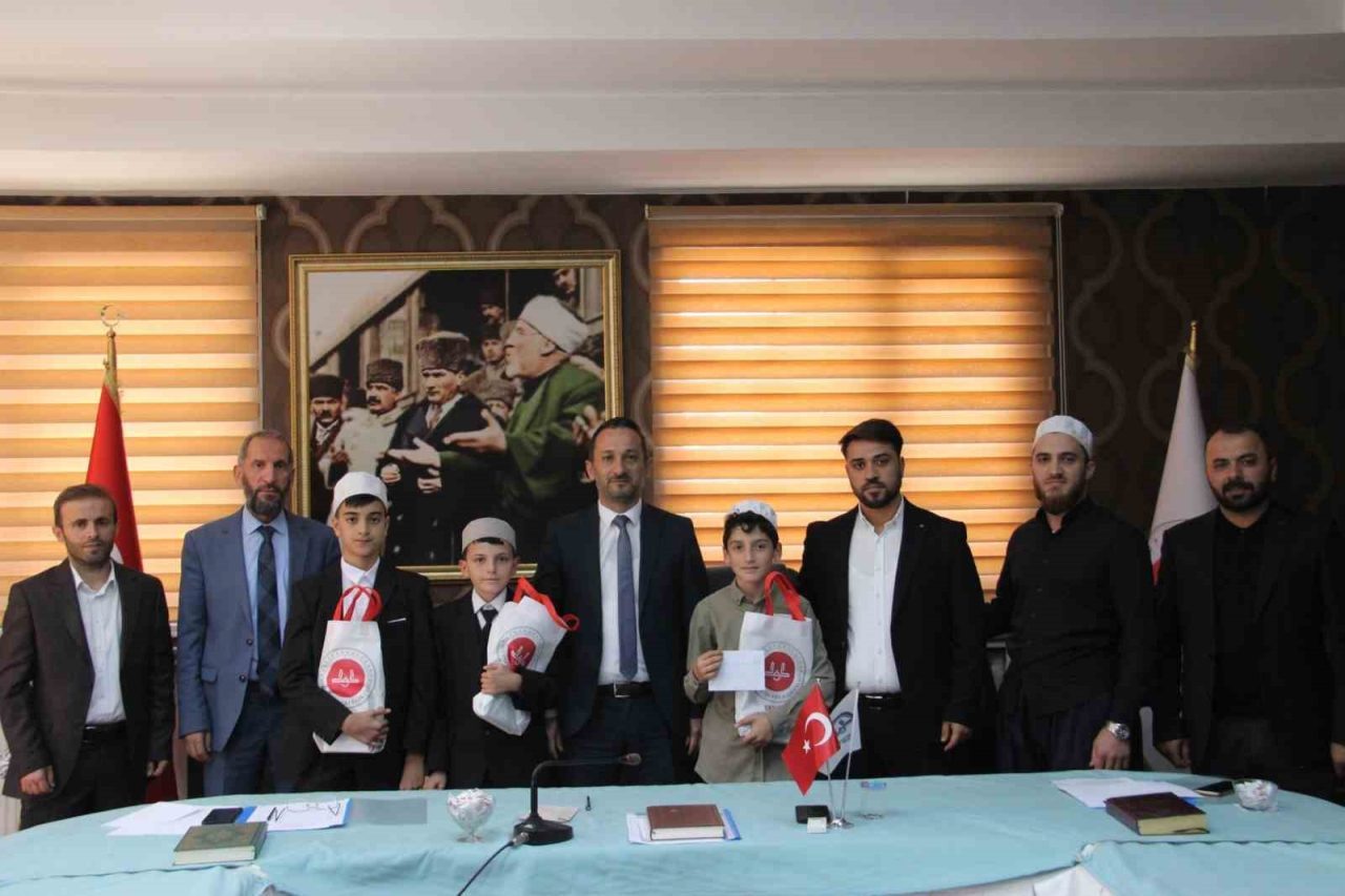 Erzurum’da Kur’an kurslarında hafızlık eğitimi alan öğrenciler arasında “2025 Yılı