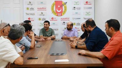 Kuşadası Belediye Başkanı Ömer Günel, Aydın Gazeteciler Cemiyeti’ni ziyarete derek