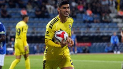 Fenerbahçe’nin İspanyol futbolcusu Marco Asensio, sarı-lacivertli formayla ilk golünü Kasımpaşa