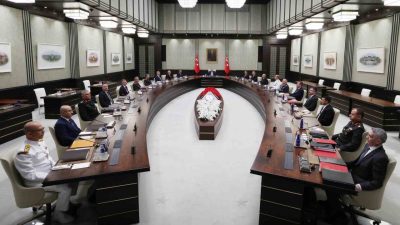 Cumhurbaşkanı Recep Tayyip Erdoğan başkanlığındaki Milli Güvenlik Kurulu (MGK) Toplantısı’nda,