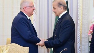 Milli Savunma Bakanı Yaşar Güler, Pakistan Başbakanı Şahbaz Şerif ile