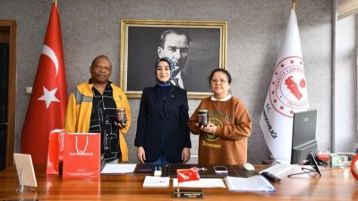 Erzurum’a bağlı Olur ilçesi Kaymakamı Semanur Kalkan, uluslararası bir misafir