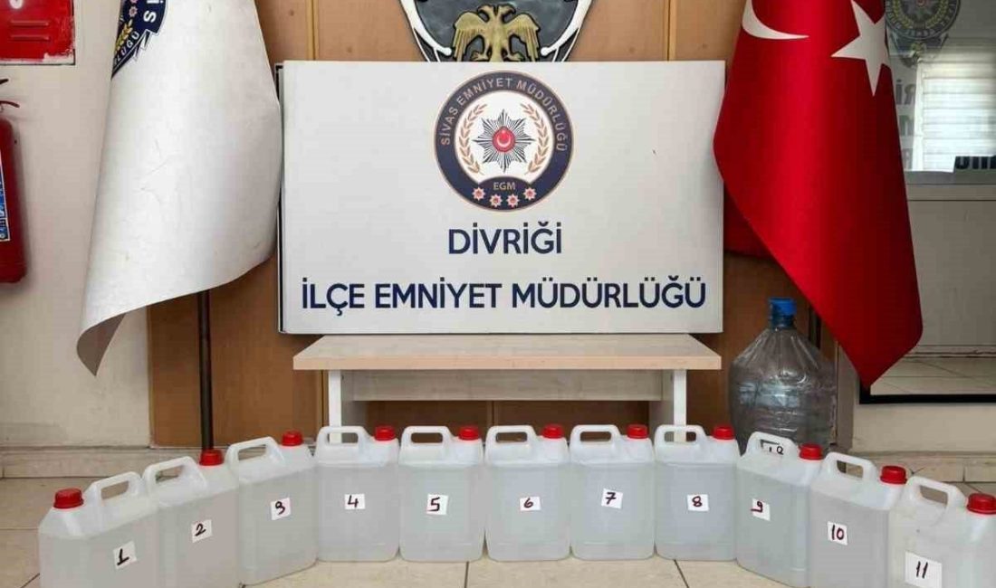 Sivas’ta emniyet ekiplerince sahte alkollü içki operasyonu yapıldı. Operasyonda binlerce