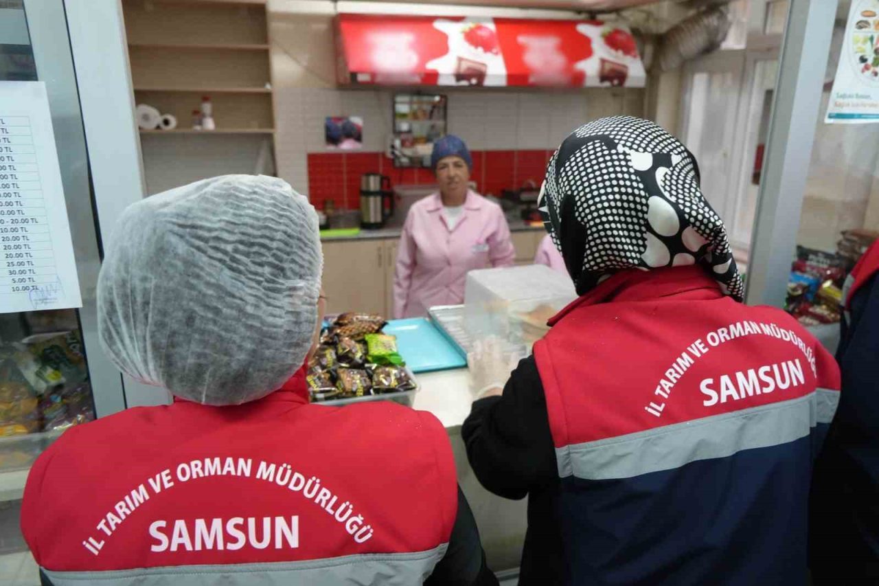 Samsun’da okul kantin ve yemekhanelerinde denetim gerçekleştirildi. Tarım ve Orman