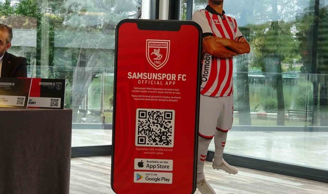 Samsunspor Kulübü, taraftarlar için hazırladığı mobil uygulamasını ve çeşitli işletmelerden