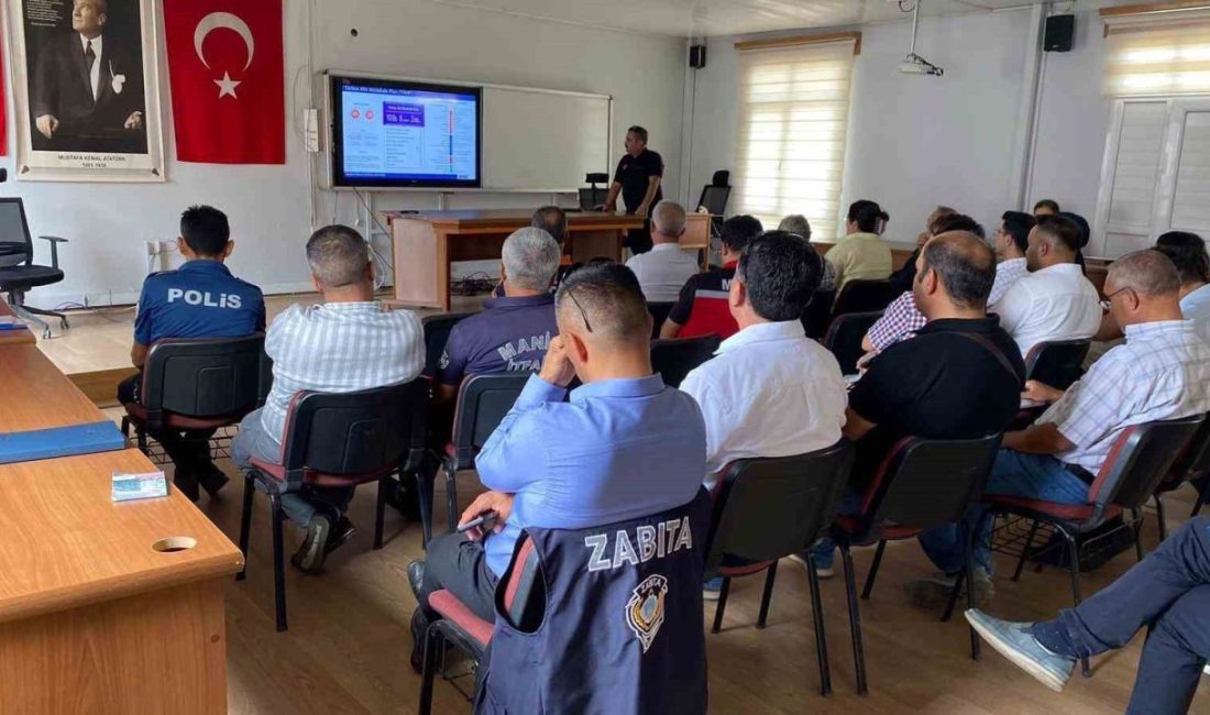 Manisa AFAD tarafından Sarıgöl’de düzenlenen eğitimde, deprem ve afetlerde alınacak