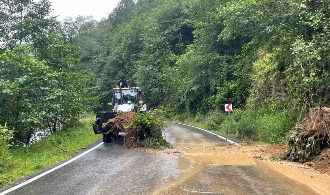 Trabzon’da dün gece etkili olan şiddetli yağışlar, Akçaabat, Araklı, Maçka