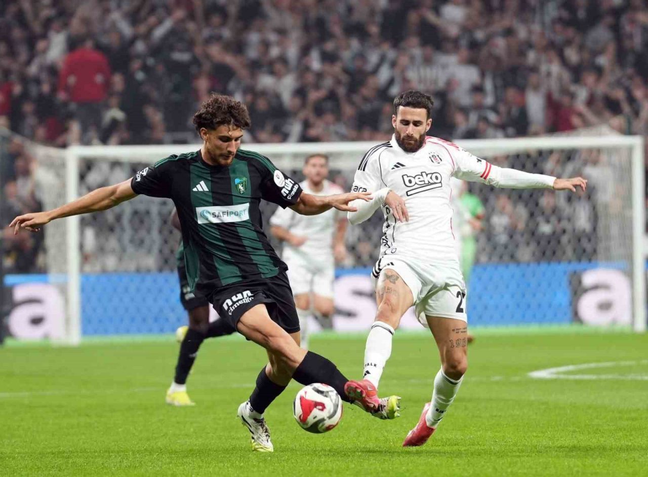 Trendyol Süper Lig’in 7. haftası kapanış maçında Beşiktaş, sahasında Kocaelispor