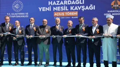 Elazığ’da Yeni Nesil Hazardağlı Kavşağının açılışına katılan Ulaştırma ve Altyapı