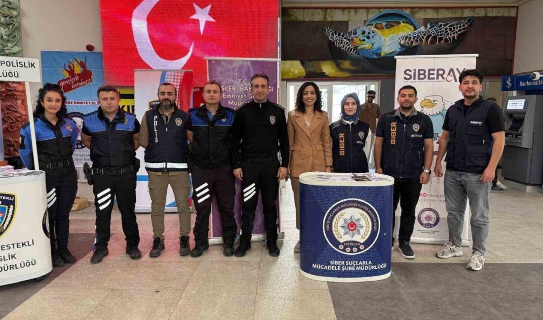 Erzincan İl Emniyet Müdürlüğü ekiplerince üniversite öğrencilerine Kadın Destek Uygulaması