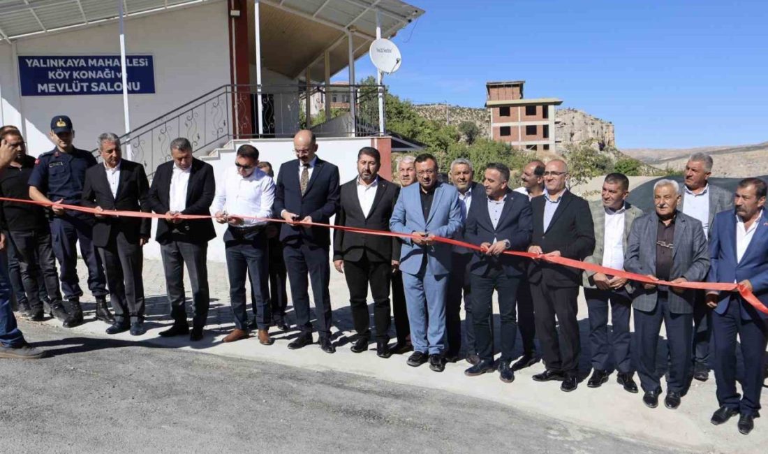 Malatya’nın Akçadağ ilçesine bağlı Yalınkaya Mahallesi’nde yapımı tamamlanan cami, köy