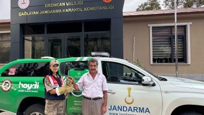 Çağlayan Jandarma Karakol Komutanlığı sorumluluk bölgesinde yaralı halde vatandaşlar tarafından