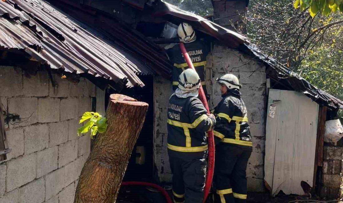 Zonguldak’ta barakada çıkan yangın korkuttu. Edinilen bilgiye göre yangın öğlen
