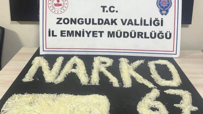 Zonguldak Emniyet Müdürlüğü ekiplerince Kdz. Ereğli ilçesinde düzenlenen narkotik operasyonunda
