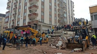 Gaziantep’in Nizip ilçesinde 6 Şubat depreminde yıkılan ve 51 kişinin