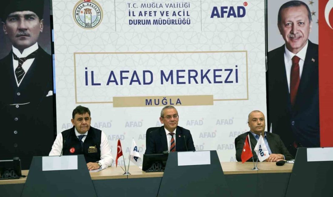 Muğla İl Risk Azaltma Planı toplantısı Vali Vekili Mehmet Eriş