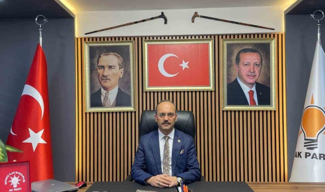 AK Parti Devrek İlçe Başkanı İsmail Cinbir, görevinden istifa ettiğini