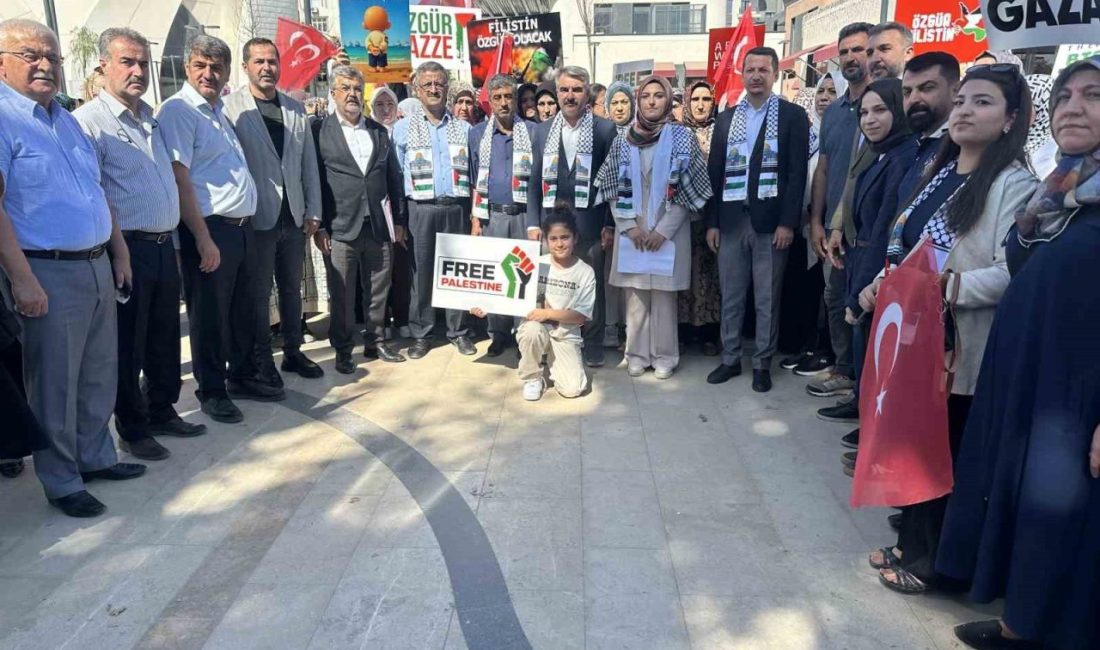 AK Parti Adıyaman Kadın Kolları Başkanlığı tarafından, Gazze’de yaşanan insanlık