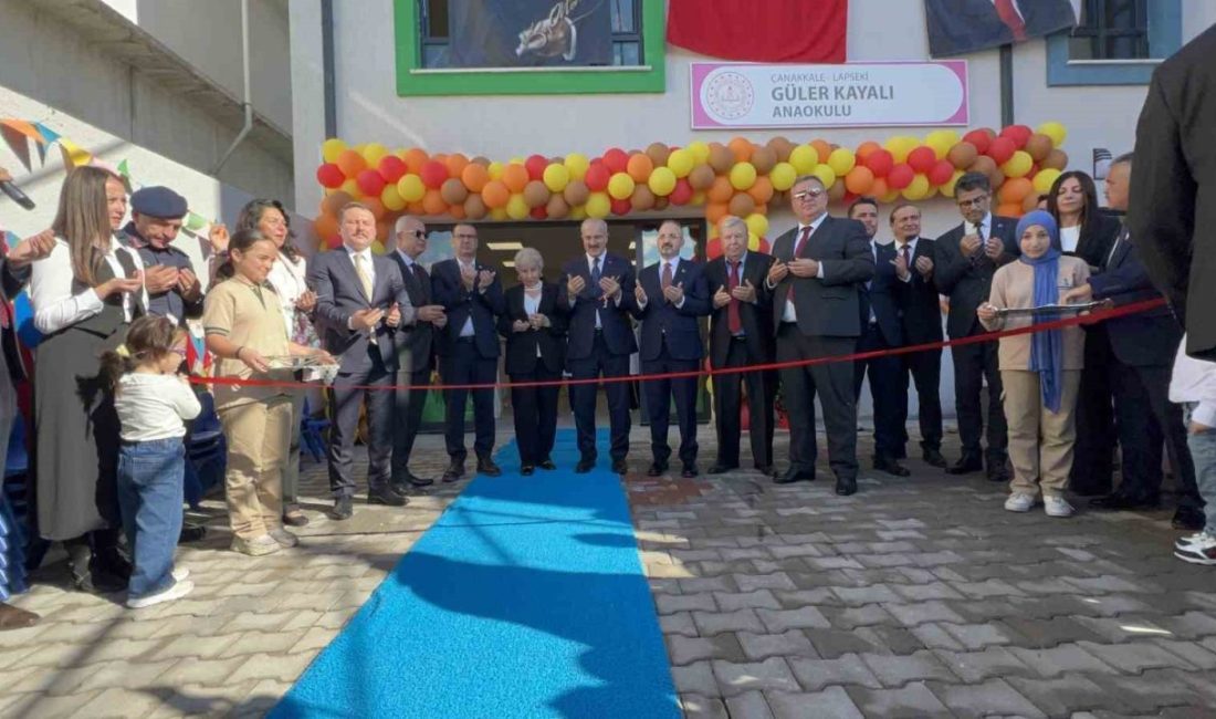Çanakkale’nin Lapseki ilçesinde anaokulu açılışına katılan İçişleri Bakan Yardımcısı Bülent