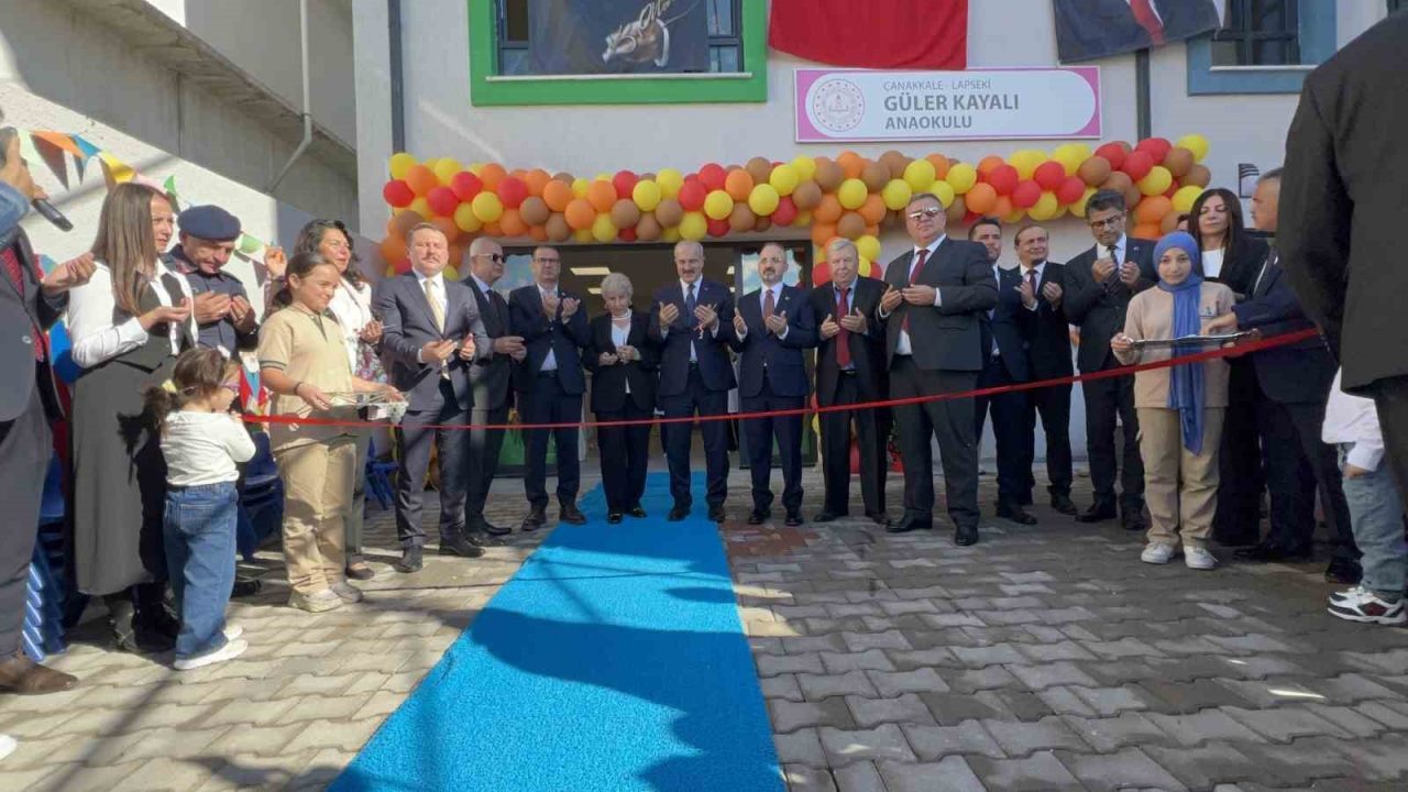 Çanakkale’nin Lapseki ilçesinde anaokulu açılışına katılan İçişleri Bakan Yardımcısı Bülent