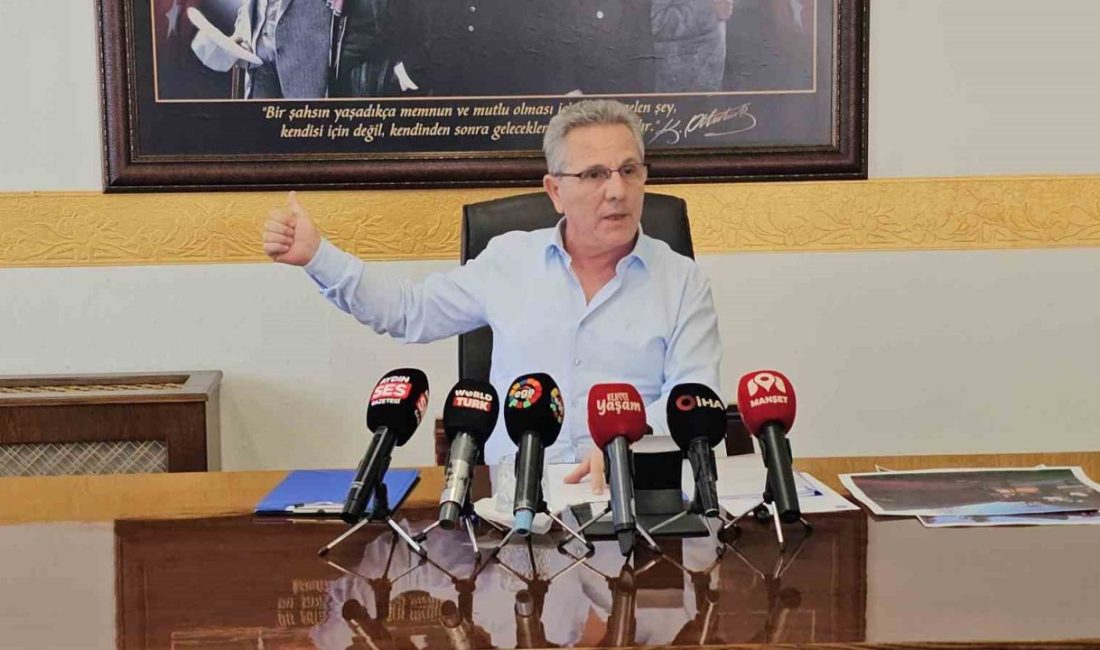 Aydın’ın Nazilli ilçesindeki ‘Millet Bahçesi’ tartışmasına ilişkin açıklama yapan Nazilli