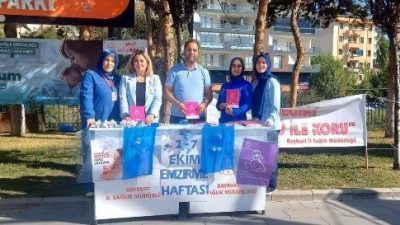 1-7 Ekim Emzirme ve Normal Doğum Haftası dolayısıyla Bayburt’ta farkındalık
