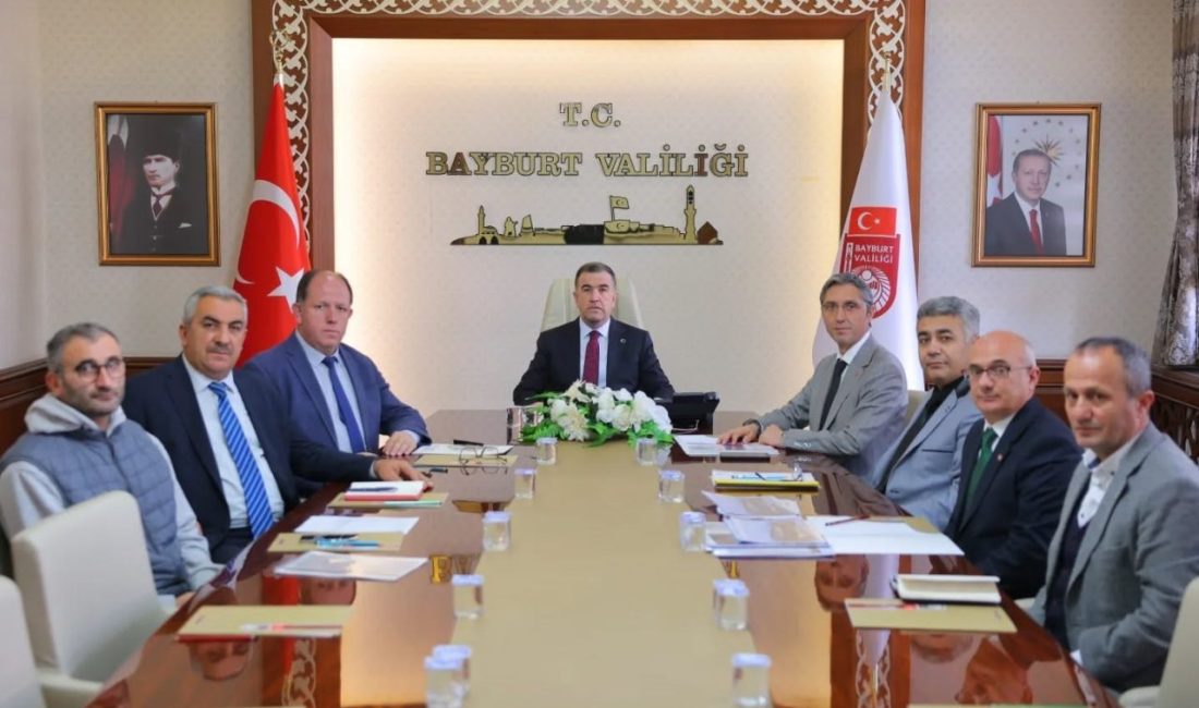 Bayburt Valisi Mustafa Eldivan başkanlığında, il genelinde yürütülen ve planlanan