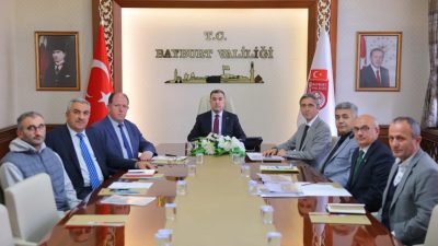 Bayburt Valisi Mustafa Eldivan başkanlığında, il genelinde yürütülen ve planlanan