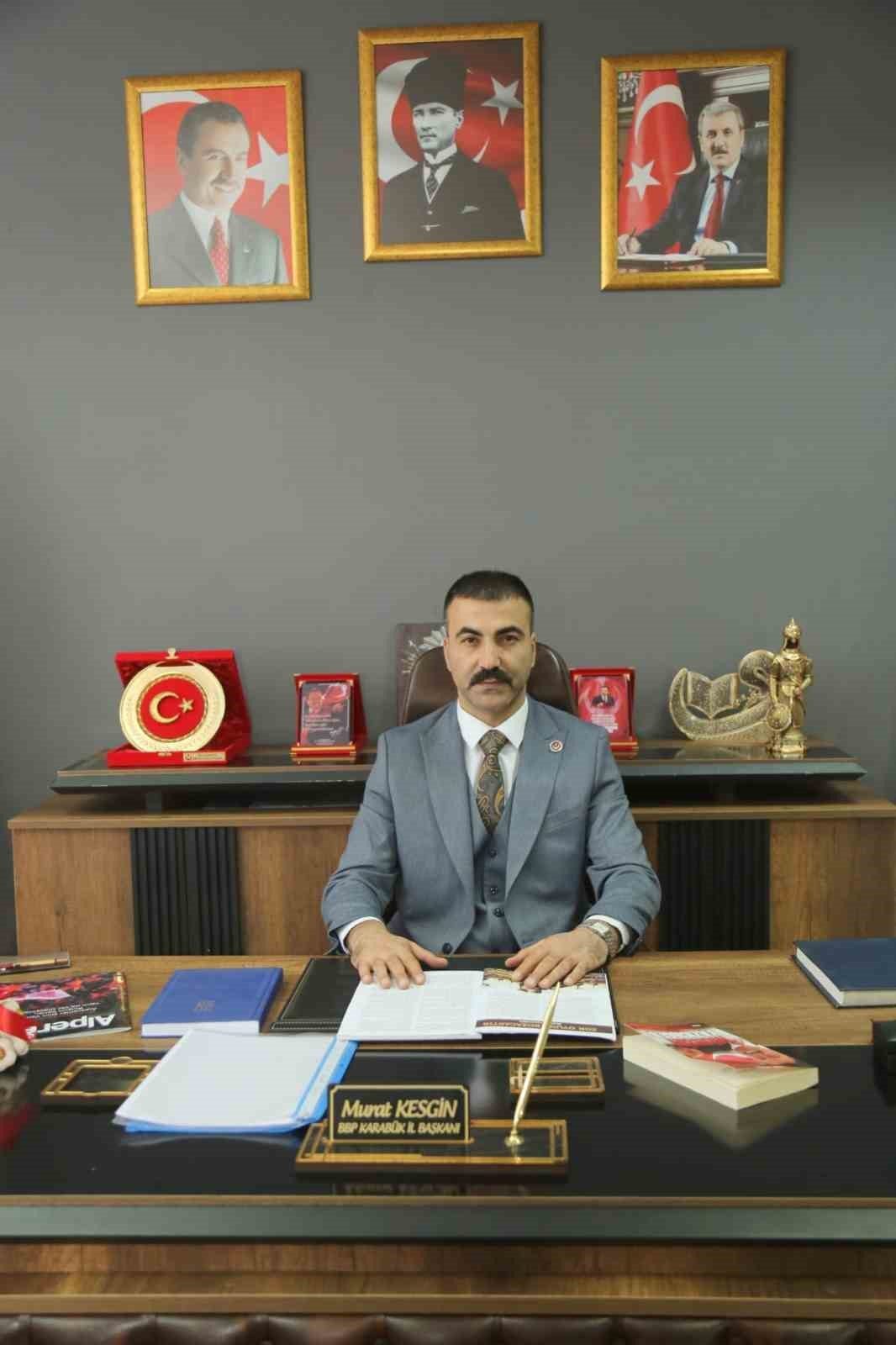 Büyük Birlik Partisi (BBP) Karabük İl Başkanı Murat Kesgin, terör