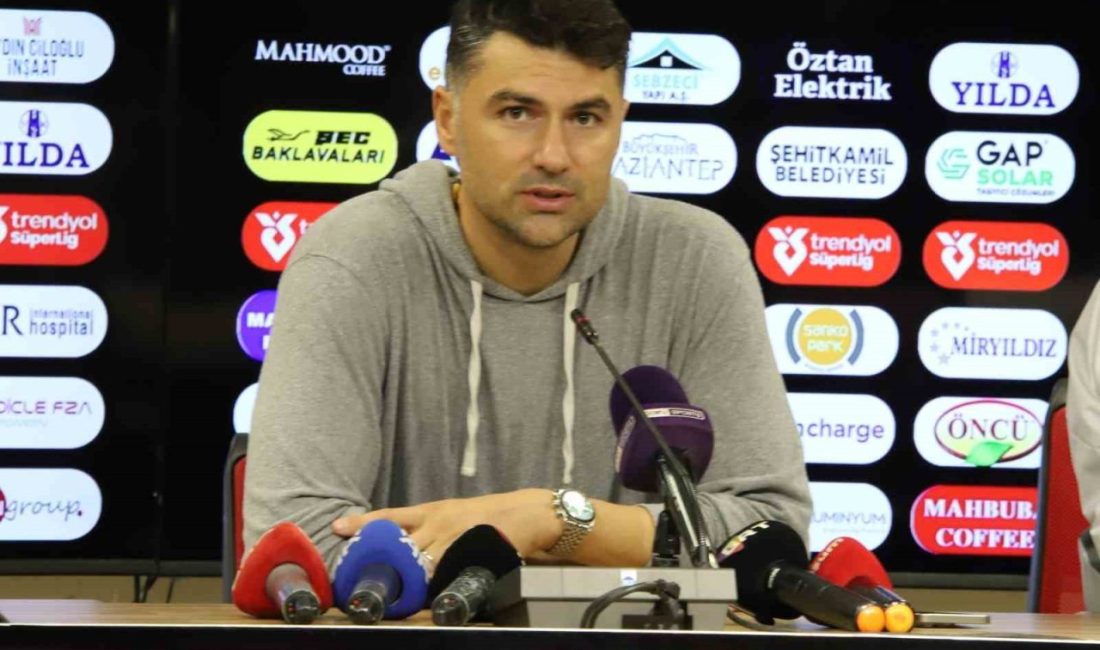 Gaziantep Futbol Kulübü Teknik Direktörü Burak Yılmaz, Antalyaspor maçının ardından,