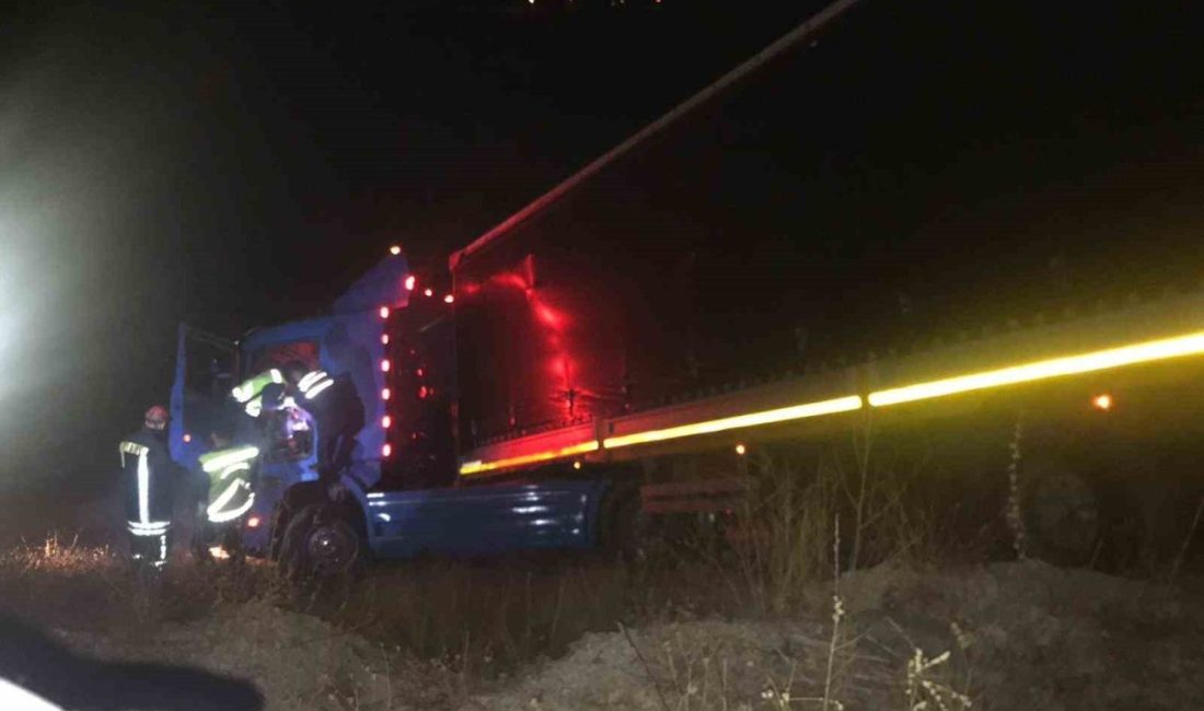 Kastamonu’nun Tosya ilçesinde yoldan çıkarak tarlaya devrilen tırın sürücüsü öldü.