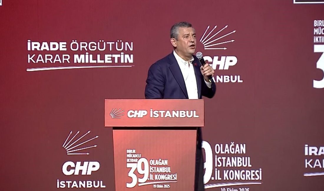 CHP’nin 39. Olağan İstanbul İl Kongresi’nde konuşan CHP Genel Başkanı