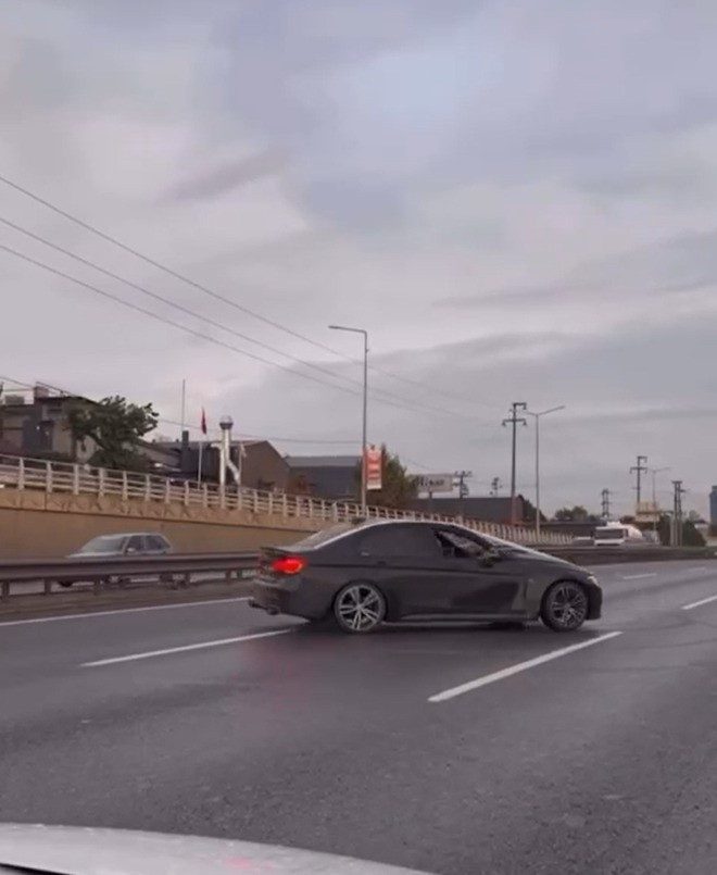 Kocaeli’de düğün konvoyunda plakasını kapatıp araçla drift yapan sürücüye 52