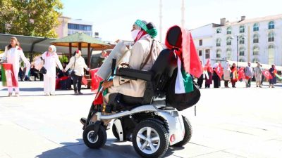 AK Parti Elazığ Kadın Kolları, Gazze’ye destek için 15 Temmuz