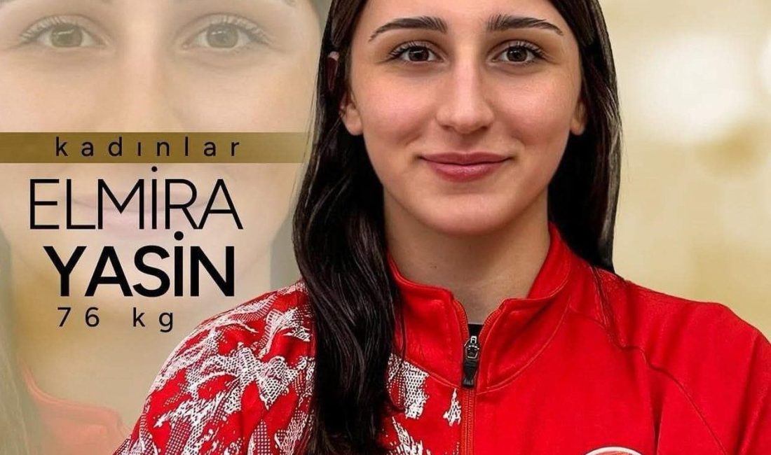 Erzincanlı milli güreşçi Elmira Yasin üçüncü olarak bronz madalya kazandı.