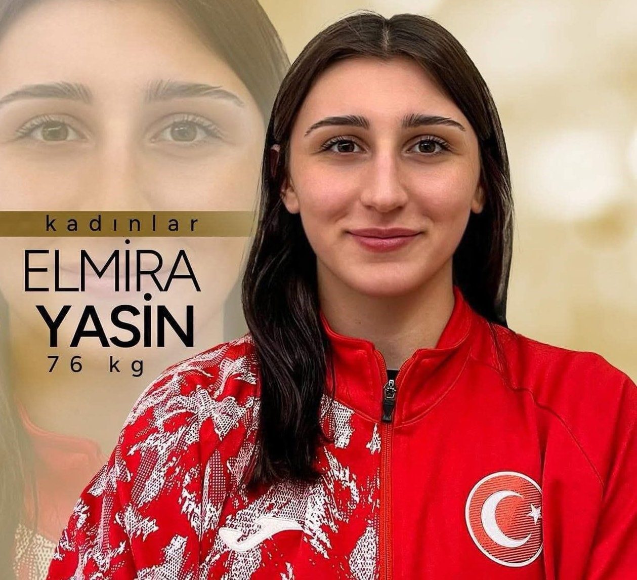 Erzincanlı milli güreşçi Elmira Yasin üçüncü olarak bronz madalya kazandı.