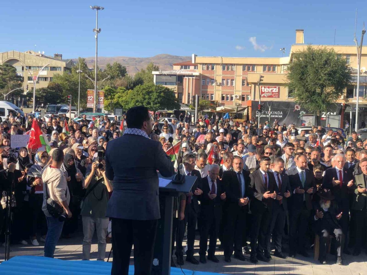 Erzincan’da, Gazze’ye insani yardım ulaştırmak için yola çıkan Küresel Sumud