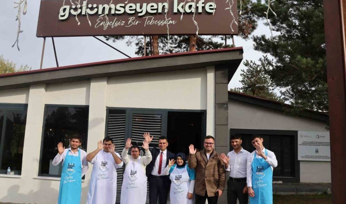 Erzurum’da özel gereksinimli bireylerin istihdamıyla hizmet veren Gülümseyen Kafe, toplumsal