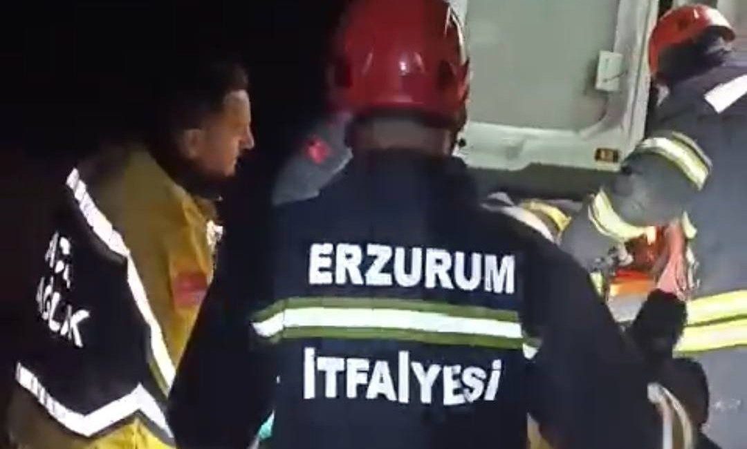 Erzurum’da meydana gelen kazada şarampole yuvarlanan otomobildeki 1 kişi yaralandı.