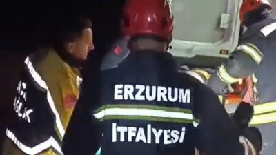 Erzurum’da meydana gelen kazada şarampole yuvarlanan otomobildeki 1 kişi yaralandı.