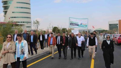 Erzurum Sağlık İl Müdürlüğü geniş katılımlı bir yürüyüşle Dünya Yürüyüş