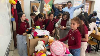 Trabzon’un Ortahisar ilçesinde Ahmet Saka İlkokulu öğrencileri, İsrail zulmü altındaki