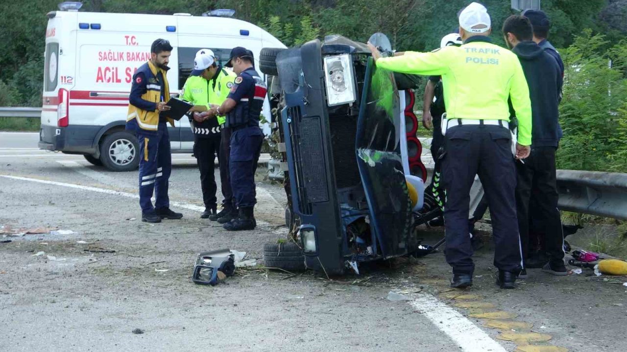 Giresun’un Keşap ilçesinde meydana gelen trafik kazasında 2 genç kız