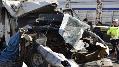 Giresun’un Görele ilçesine bağlı Çavuşlu beldesinde meydana gelen trafik kazasında