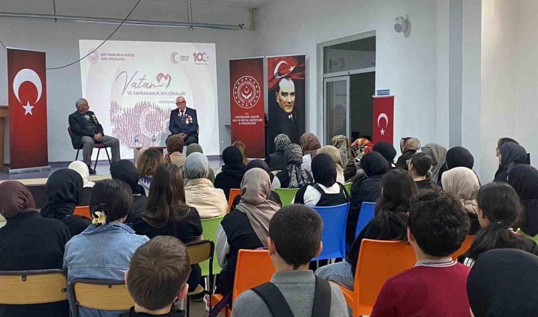 Gümüşhane’de “Vatan ve Kahramanlık Buluşmaları” programı kapsamında öğrencilerle bir araya
