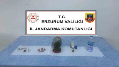 Erzurum İl Jandarma Komutanlığınca gerçekleştirilen uyuşturucu operasyonunda bir kişi tutuklanarak