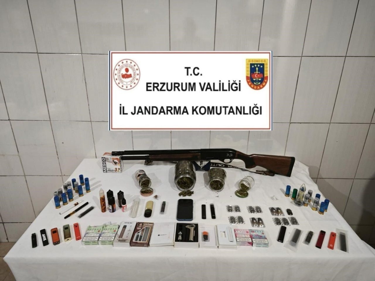 Erzurum İl Jandarma Komutanlığına bağlı Narkotik Suçlarla Mücadele Şube Müdürlüğü